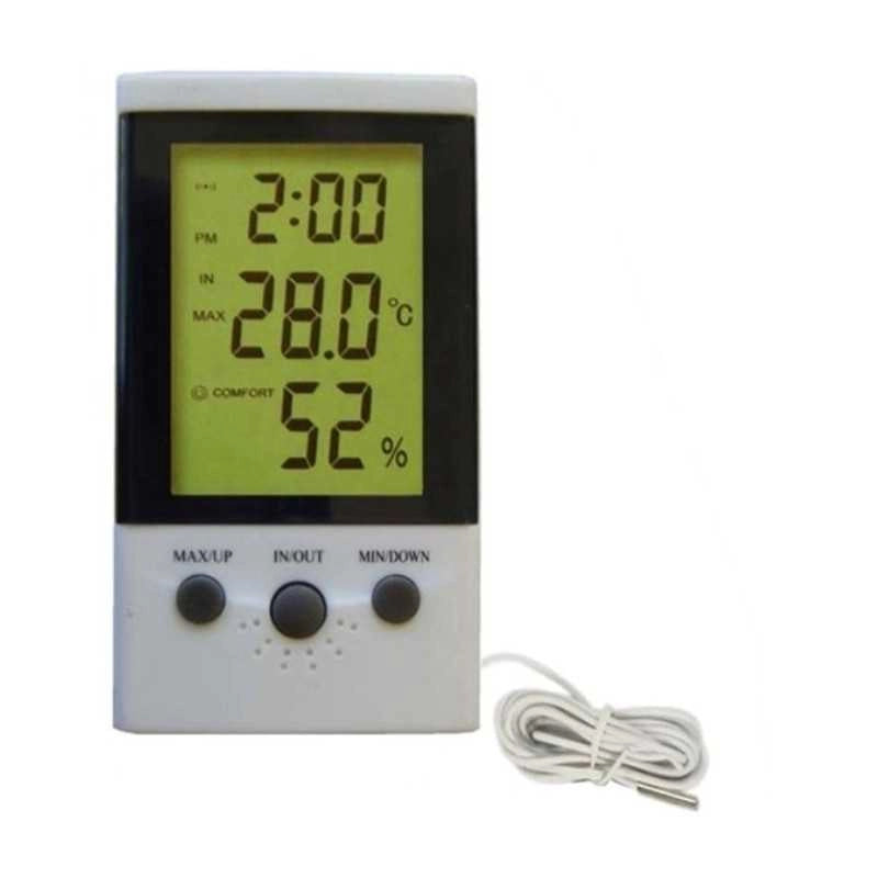 DT-2 TERMOMETRO IGROMETRO CON DOPPIA SONDA 2MT TEMPERATURA DOPPIA   UMIDITA\' - UNIVERSALE
