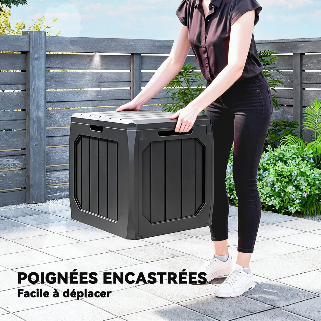 Contenitore da Giardino 121L ¨C Xylo ¨C Esterno Nero 56x45x53cm