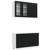 Unità Cucina KALMAR 4 pcs Nero Legno ingegnerizzato 3438296