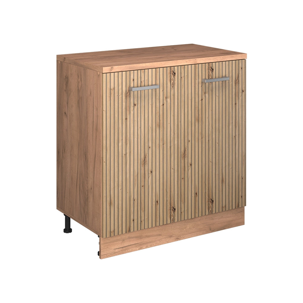 Mobile per mansarda Rion Rovere artigianale/Rovere dorato 80 x 83.8 cm senza inclinazione con 2 ante Vicco