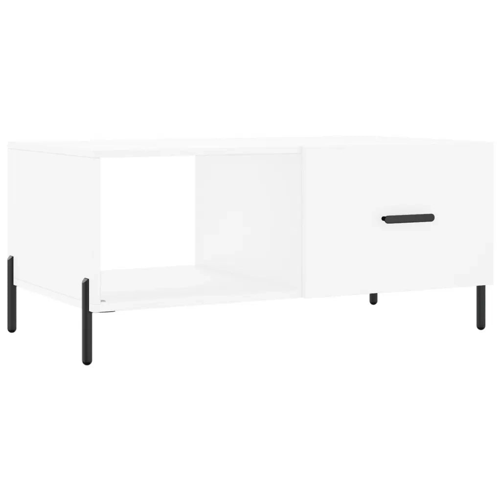 Tavolino da salotto | Tavolino da caff¨¨ | Tavolino da Soggiorno Bianco 90x50x40 cm in Legno Multistrato