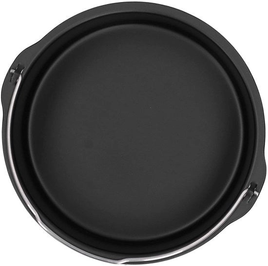 Forma di torta 20 cm - Ciotola rotonda - Acciaio inossidabile di alta qualità - Rivestimento antiscivolo - Multifunzionale - Manico per comodità