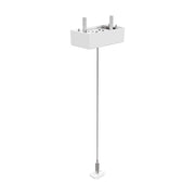 Kit Cavo Singolo 2Mt E Rosone Ego Alluminio Color Bianco