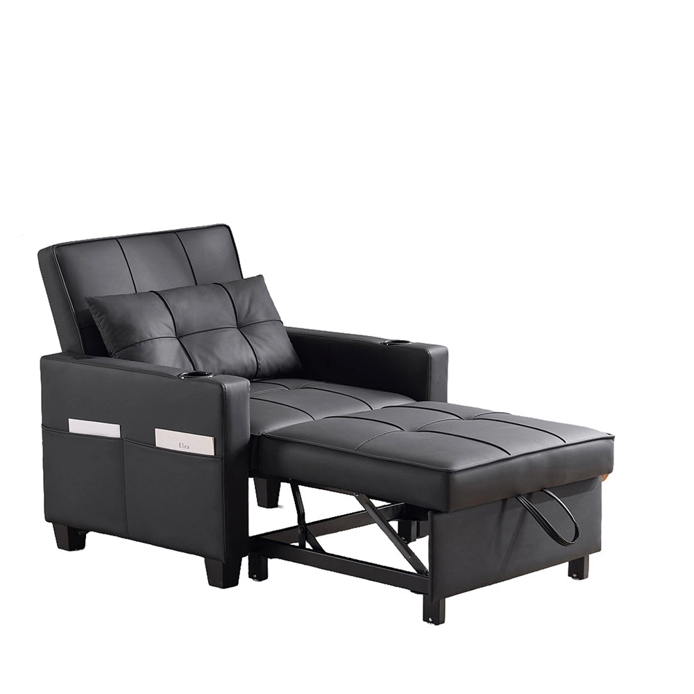 Divano letto 3 in 1 - Xylo - con porta-bicchieri e USB compatto