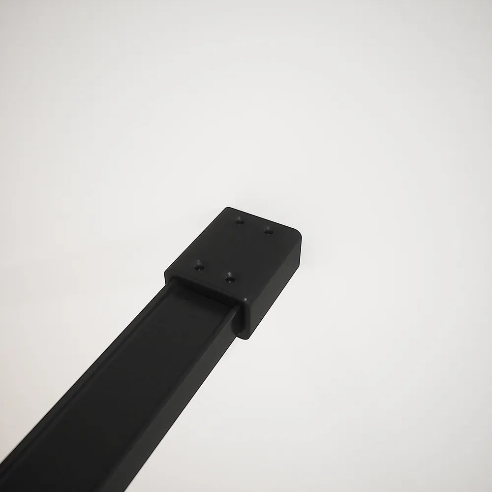 Doccia walk-in full frame 120 cm vetro cannettato profili neri | Rodi
