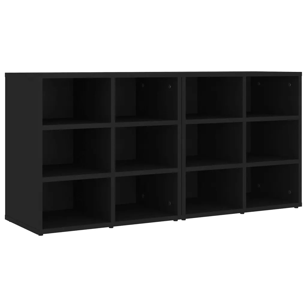 Scarpiere 2 pz Nere 52,5x30x50 cm 808687
