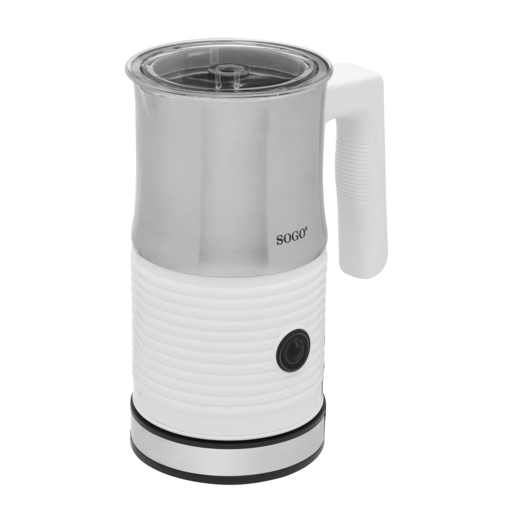 Montalatte elettrico schiumalatte, doppio frullino intercambiabile, recipiente antiaderente 300ml, spegnimento automatico 500W - SOGO