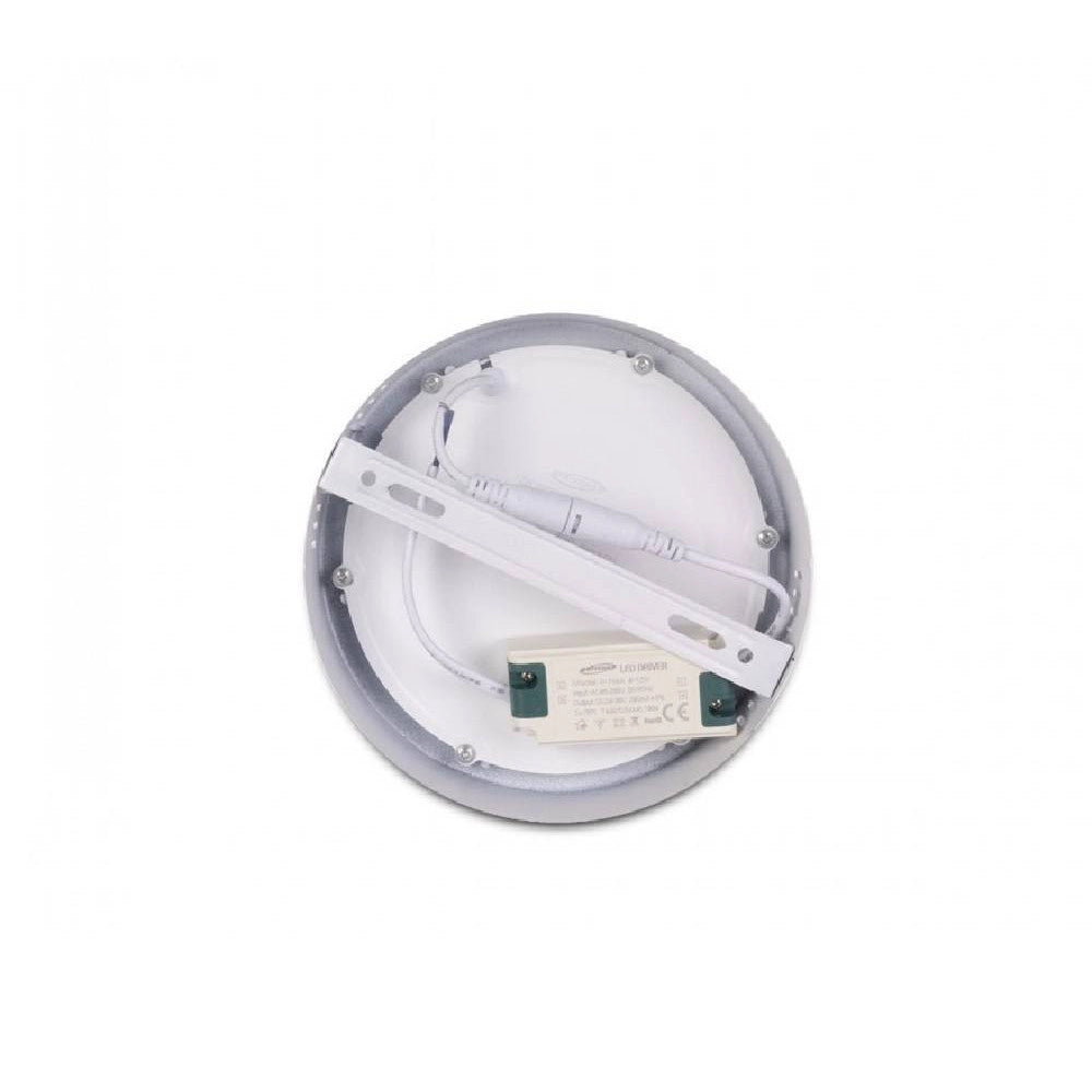 Trade Shop - Pannello Plafoniera Led 12w Tondo Pvc Luce Bianco Caldo Freddo Naturale P170b - -bianco Freddo      -