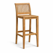 Sgabello alto da esterno in Legno Teak - Tabouret