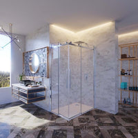 Box Doccia Doppia Anta Scorrevole Cristallo 8mm Anticalcare M2.0 - 80x120