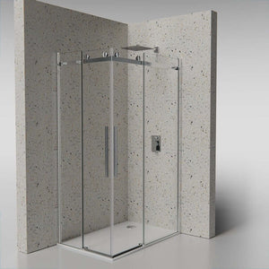 Box Doccia Doppia Anta Scorrevole Cristallo 8mm Anticalcare M2.0 - 70x90