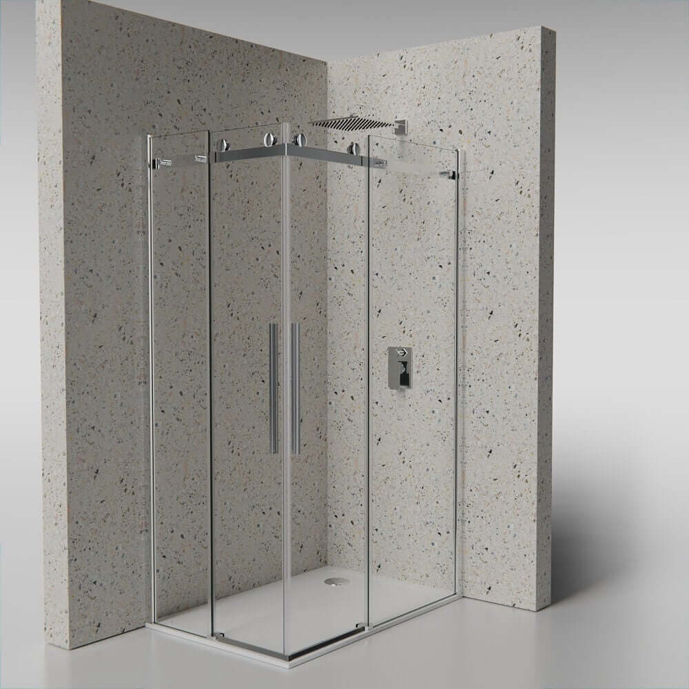 Box Doccia Doppia Anta Scorrevole Cristallo 8mm Anticalcare M2.0 - 90x120