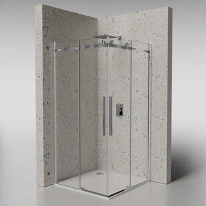 Box Doccia Doppia Anta Scorrevole Cristallo 8mm Anticalcare M2.0 - 75x110