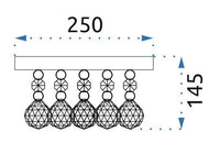 Lampada Da Soffitto APP780-7C Gold