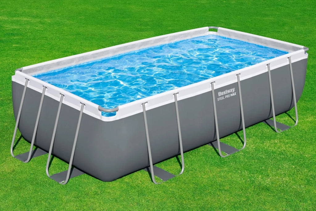 Set piscina fuori terra Steel Pro Max da 404x201x100 cm