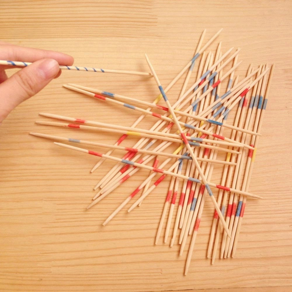 Trade Shop - Mikado Spiel Gioco Di Società Classico In Scatola Shanghai In Legno 19x4x3cm -