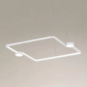 Trade Shop - Lampadario A Sospensione Led 30w Quadrato Con Telecomando Design Moderno Bianco 71163 -