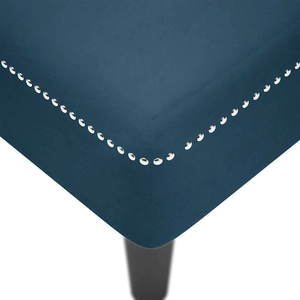 Sdraio con Cuscino e Bracciolo Destro in Velluto Blu CFW3978107