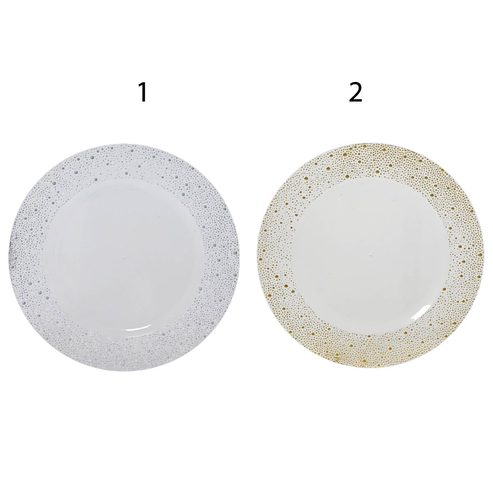 PIATTO CON PUNTINI DECO D.