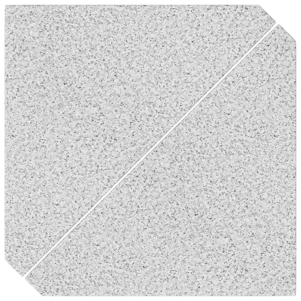 Dischi per pesi per ombrellone 2 pz granito grigio triangolari 14 kg 4100002