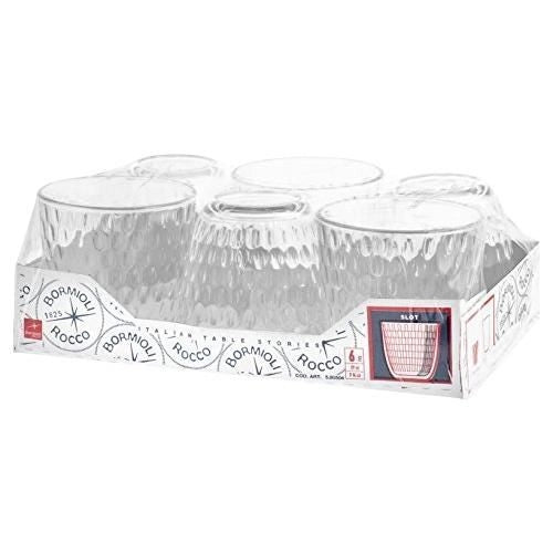Bormioli Rocco 6501 Slot Set Bicchieri da Acqua 6 Pezzi 29 cl Impilabili Lavastoviglie colore Trasparente