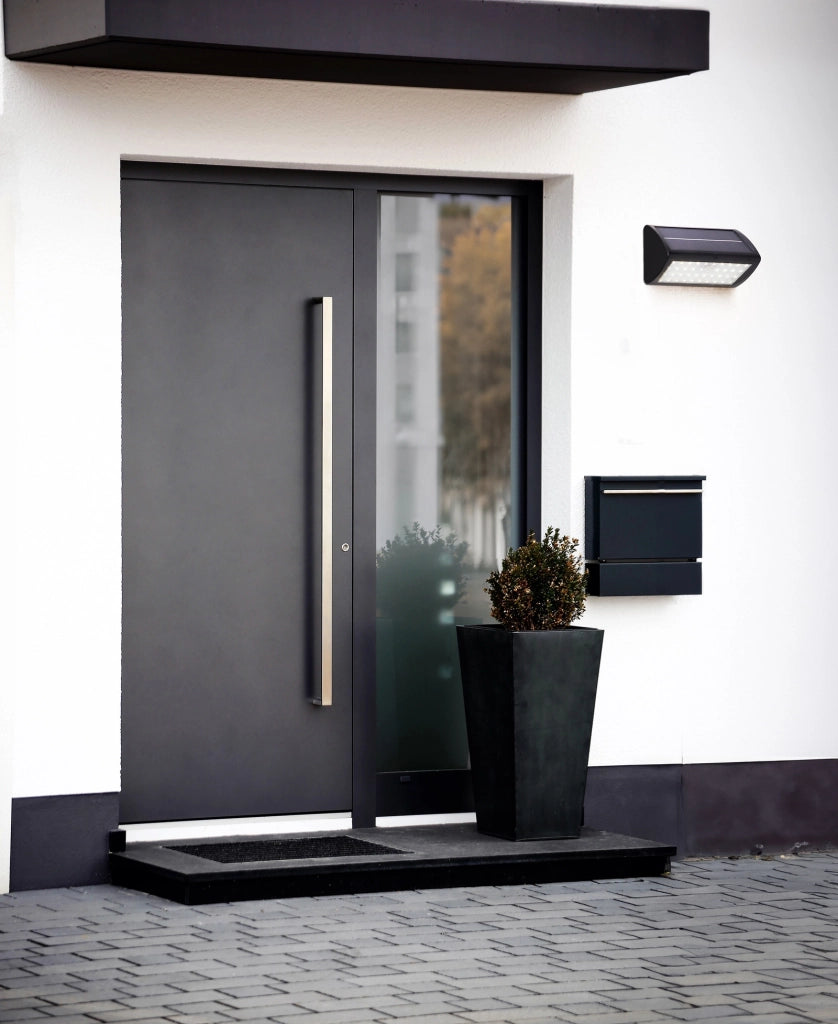 Applique Moderna Solare Policarbonato Nero Bianco Led 5W 3000K