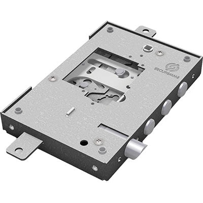 SERRATURA METALLO APPLICARE NUDA 2500 SECUREMME  S/CUORE TRIPL+SCR IP.MM 37 E.MM 63 DX