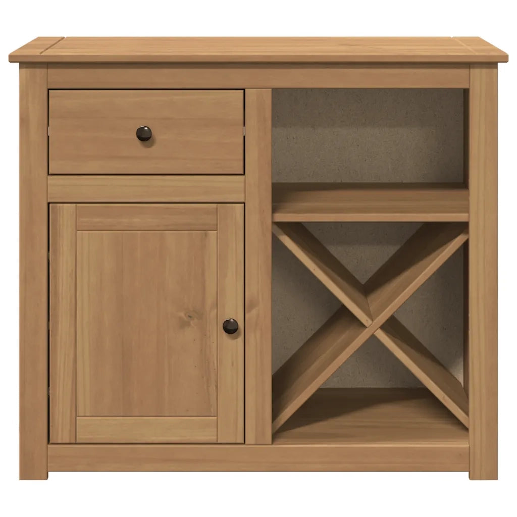 Credenza con Cassetto Panama 93x40x80 cm Legno Massello di Pino