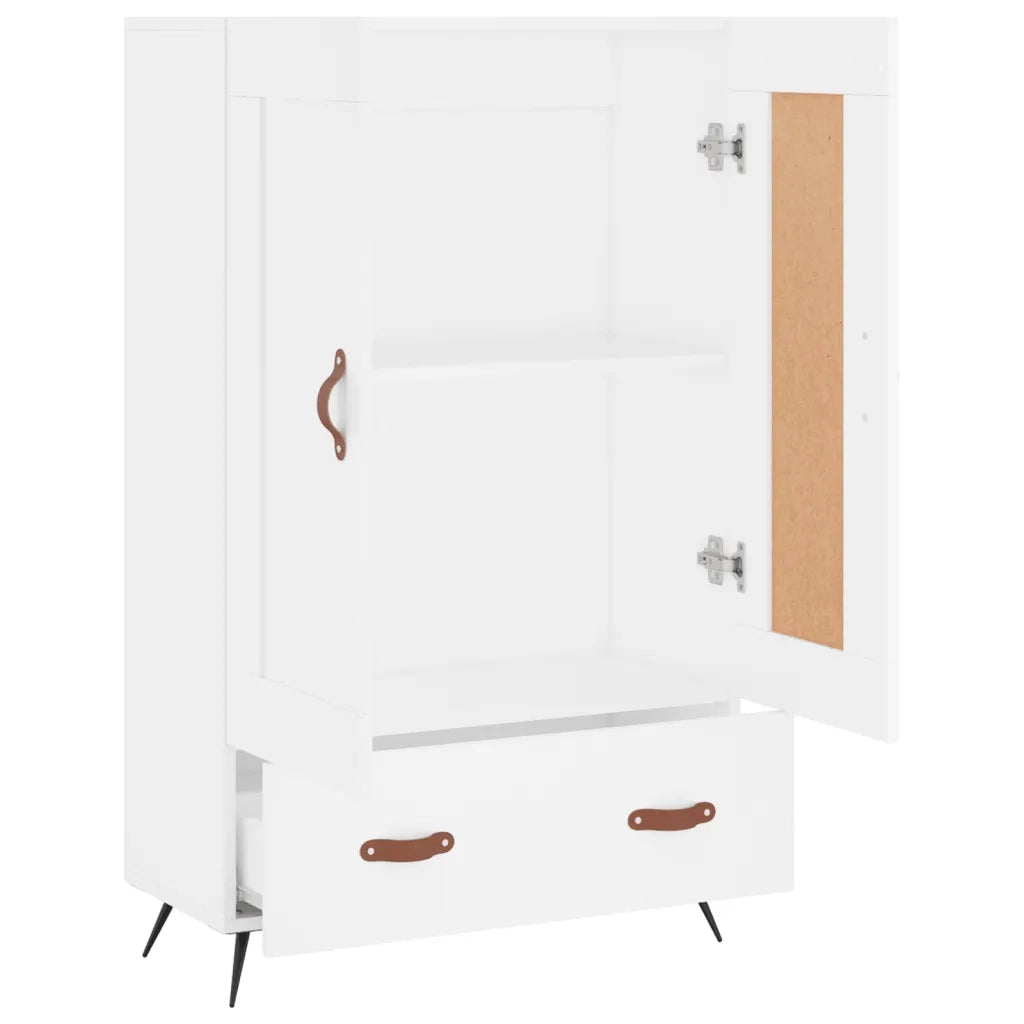 Credenza | Madia | Buffet da pranzo | Armadio da pranzo Bianca 69,5x31x115 cm in Legno Multistrato
