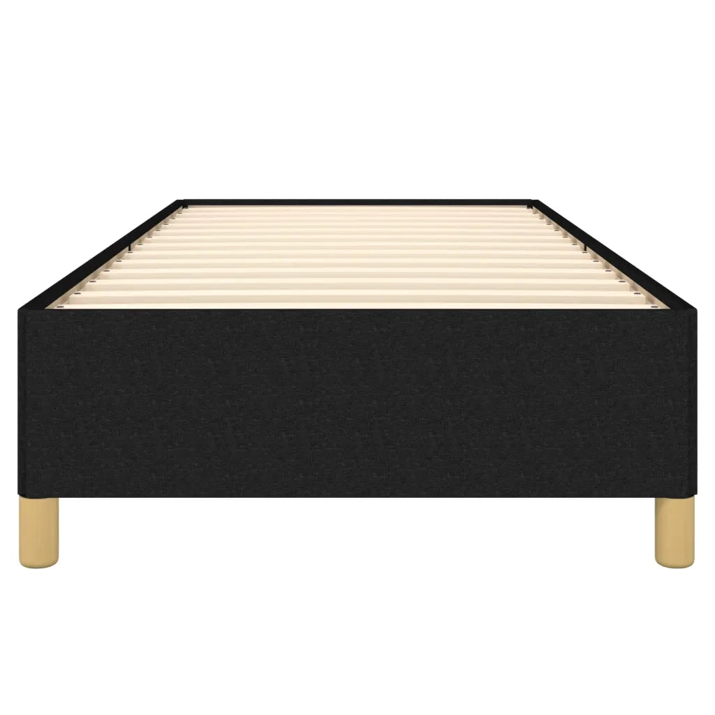 Giroletto senza Materasso Nero 90x190 cm in Tessuto