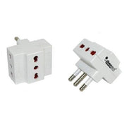 Trade Shop - Adattatore Multipresa Tripla Con 3 Prese Bipasso Spina 16a Triplo Attacco -