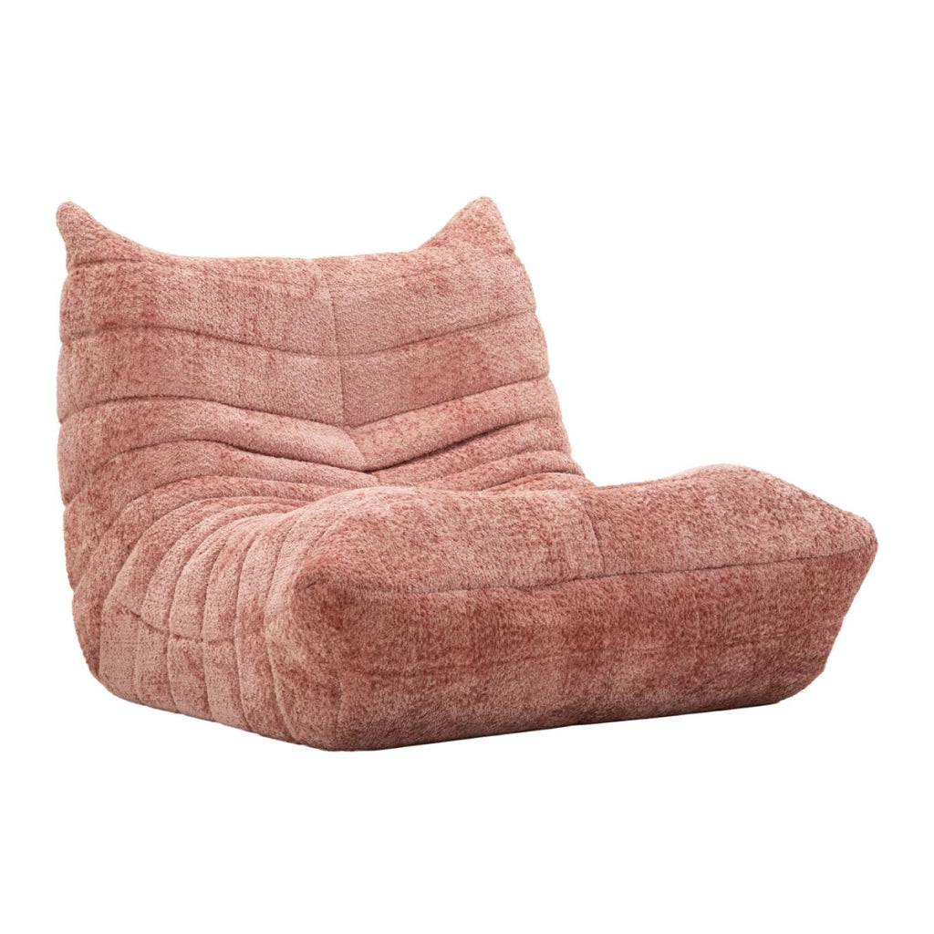 Poltrona Mask in poliestere rosa 103x100x80 cm