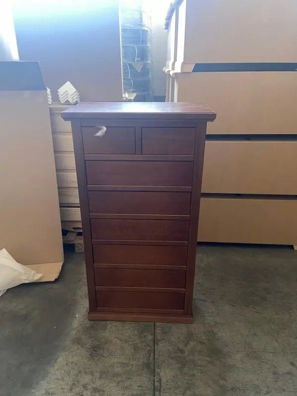 Cassettiera arte povera 8 cassetti in legno bassano 70x40x125 - Mobili 2G
