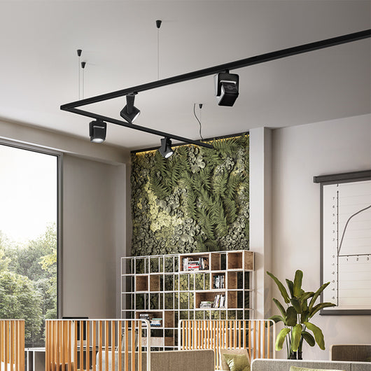 Faretto Per Binario Metallo Nero Led 40W 3000K