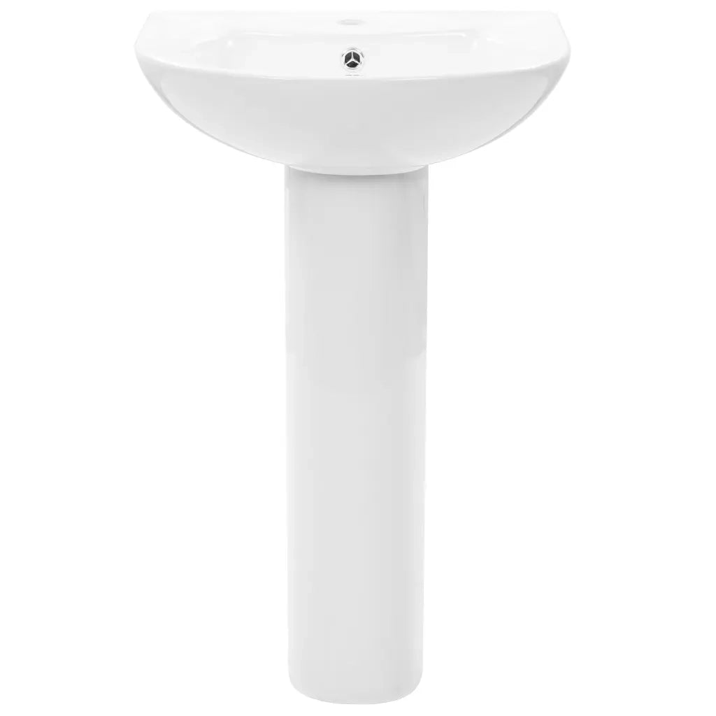 Lavandino a Colonna in Ceramica Bianca 520x440x190 mm cod mxl 68932