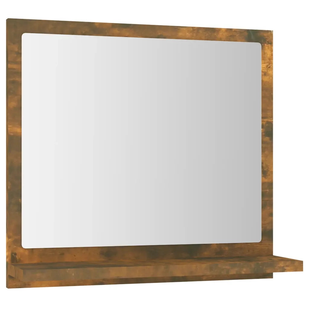 Specchio da Bagno Rovere Fumo 40x10,5x37cm in Legno Multistrato 815633