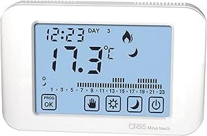 CRONOTERMOSTATO DIGITALE MIRUS PROGRAMMAZIONE GIORNALIERA/SETTIMANALE Bianco