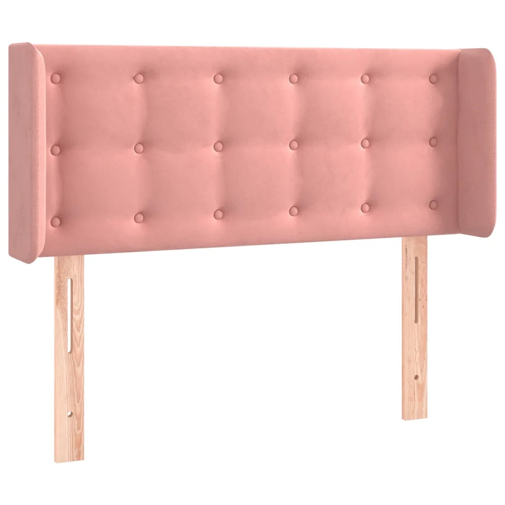 Testiera a LED-Testata con LED Rosa 83x16x78/88 cm in Velluto 732880