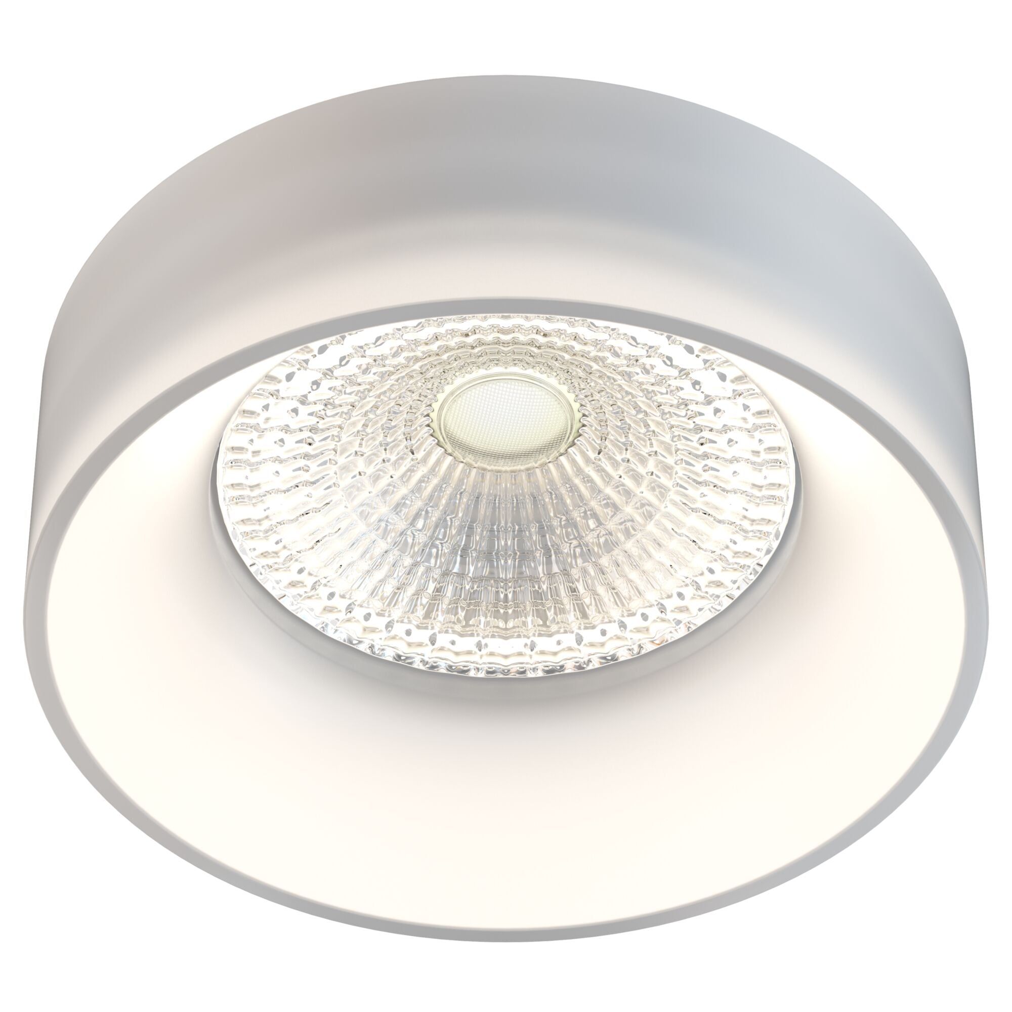 Faretto da incasso Downlight in Acrilico Pauline Bianco