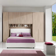 Armadio a ponte Margi 334x54x245,3 cm colore kiri