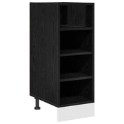 Pensile da cucina | Base per Cucina con lo scaffale Rovere nero 30 x 44,5 x 81,5 cm
