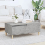 Tavolino Salotto-Tavolino da soggiorno-Tavolo Grigio Cemento 90x50x36,5 cm Legno Multistrato 699723