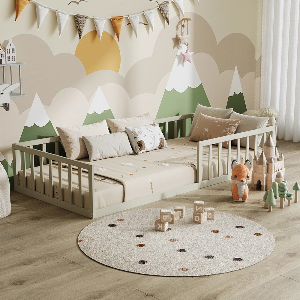 Vitalispa Letto per bambini Grigio 205 x 95 cm Senza materasso