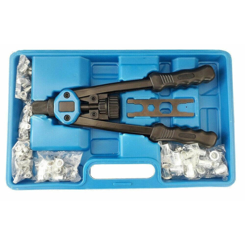 Trade Shop - Rivettatrice Per Inserti Rivetti Filettati Filetti M3 M4 M5 M6 M8 M10 M12 116pz -