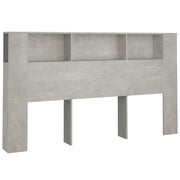 Testiera con Scomparti-Testata del letto Grigio Cemento 180x18,5x104,5 cm