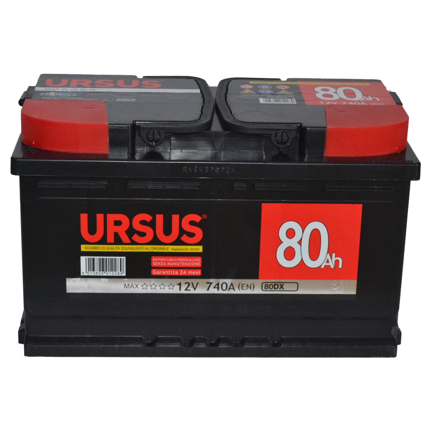 BATTERIA X AUTO URSUS 80 Ah