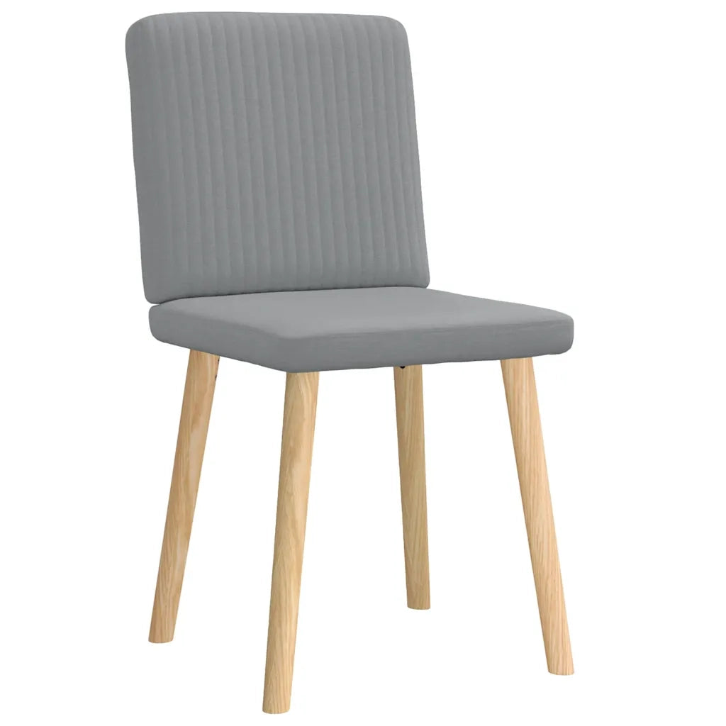 vidaXL Sedie da Pranzo 2 pz Grigio Chiaro in Tessuto