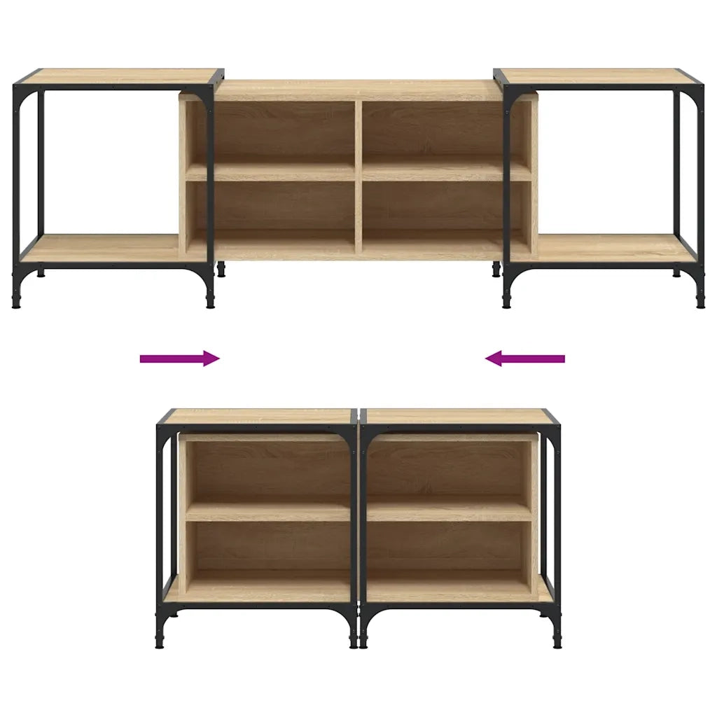 Mobile TV | Armadietto TV | Mobile Porta TV Rovere Sonoma 155x37x50 cm in Legno Multistrato