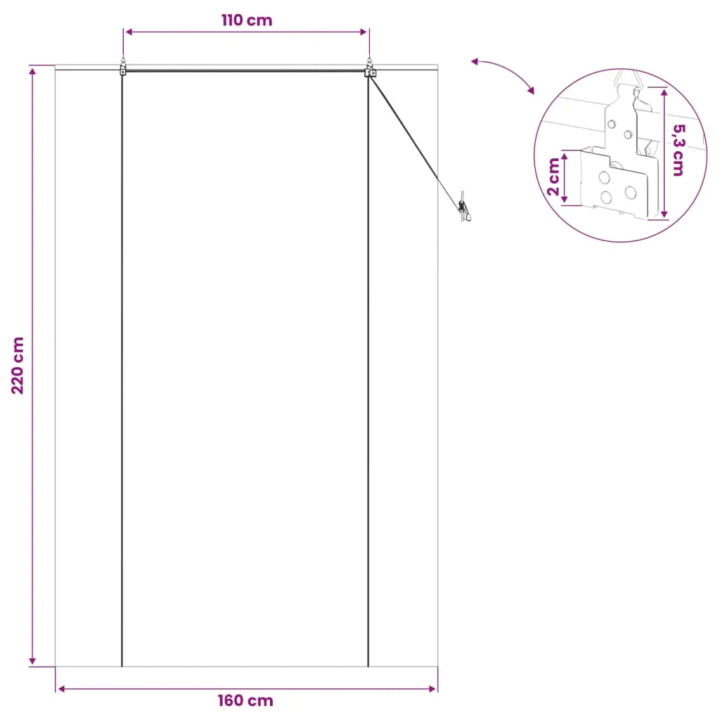 Tenda a rullo Marrone 160 x 220 cm Bambù 42039803