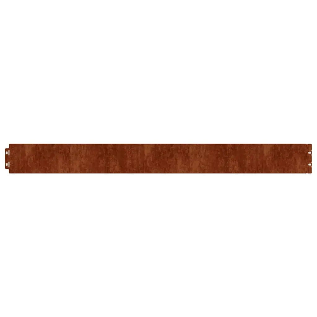 Bordura per Prato 10 pcs 10 x 103 cm Acciaio Corten Ruggine 821890